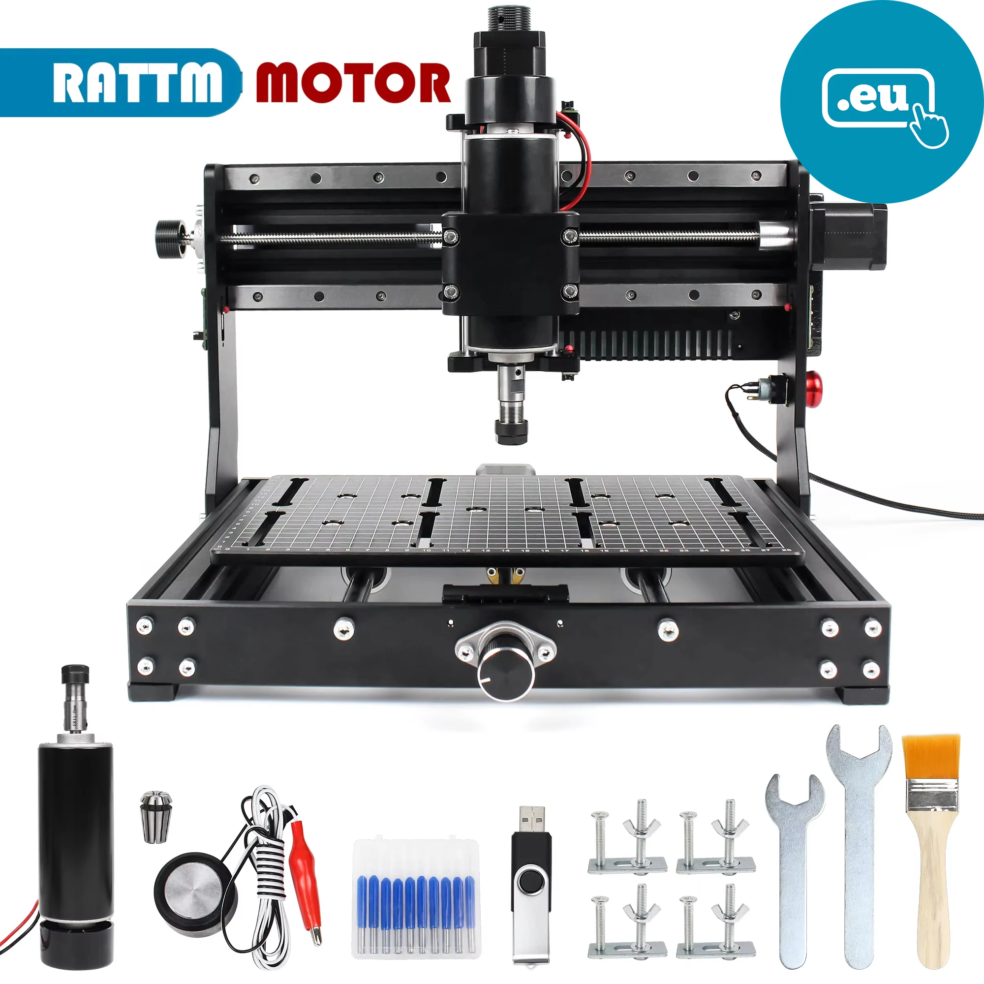 1948 eu】 3020 plus Router per legno CNC con mandrino da 500w controllo GBRL guida lineare fresatrice per incisione su metallo ad alta precisione