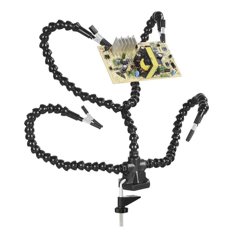 Третий Ручной Паяльник, Гибкий Держатель Руки Робота Для Печатных Плат, Изготовление Ювелирных Изделий, Хобби, Мастерская