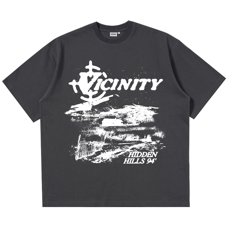 メンズ Tシャツ特大綿韓国ファッションヴィンテージグラフィック Y2k トップスストリート半袖 Tシャツ原宿美的衣類