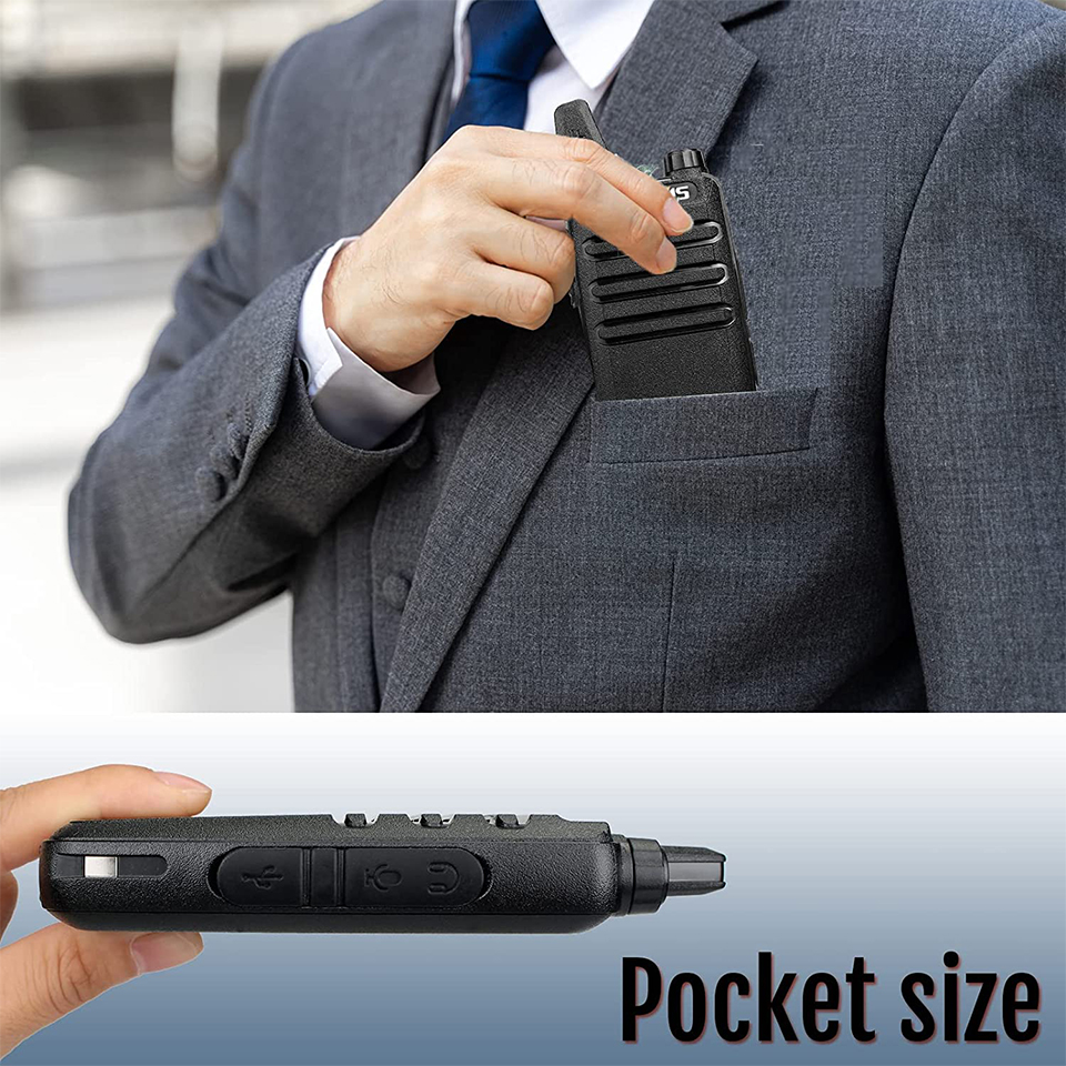 RETEVIS RT622 トランシーバー ミニ 2 個 PMR 446 ポータブル双方向ラジオ ht PTT トランシーバー通信ラジオ レストラン用