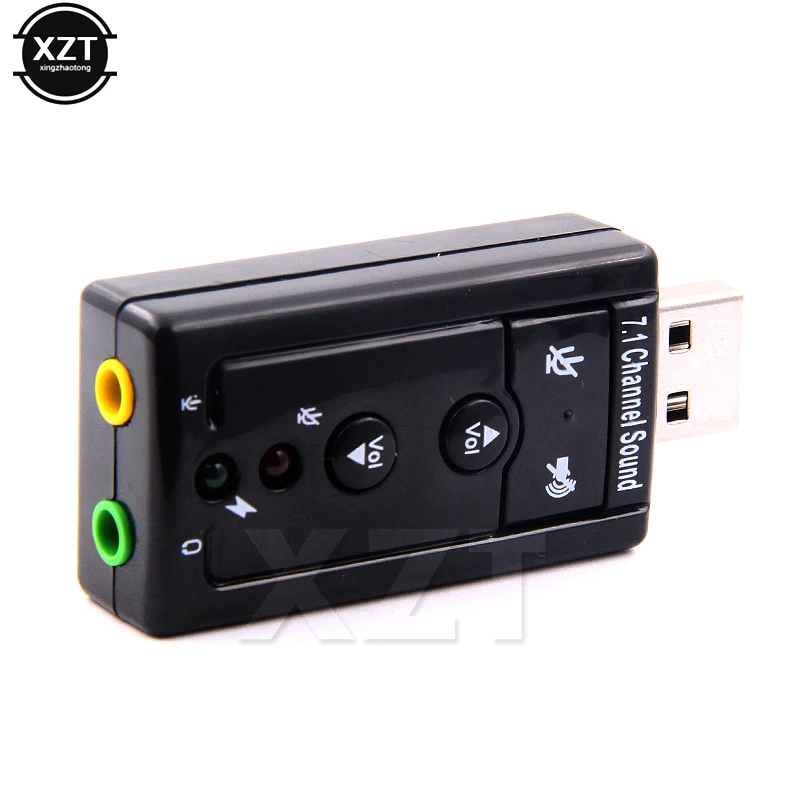 USB 2.0 3D Virtual 12Mbps External 7.1 Channel 3D Virtual Audio Sound Card Adapter for PC Laptop