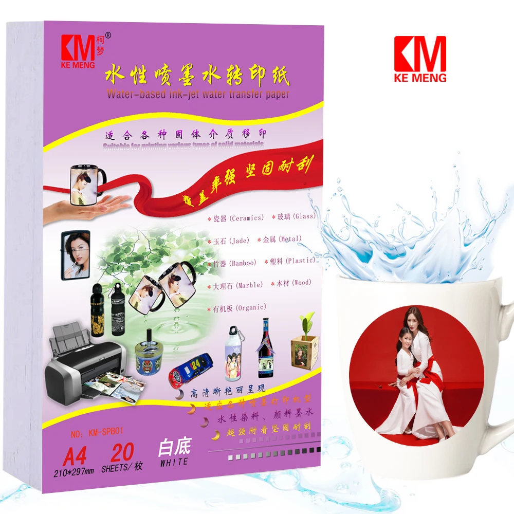 Tùy Chỉnh In Phun Nước Giấy Truyền Vùng Nước Nằm Đề Can Trắng Rõ Ràng Cho Mô Hình Quy Mô Tô Và Gốm Sứ