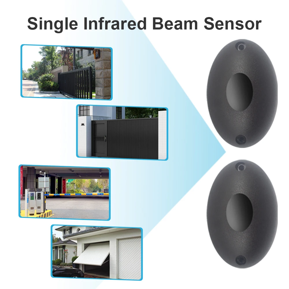 DC/AC 12-24V Sensor Alarm Infrarot-Strahlsensor Fotozelle 15m Erfassungsbereich wasserdicht IP55 Fotozelle automatisches Tor Tür Sicherheit