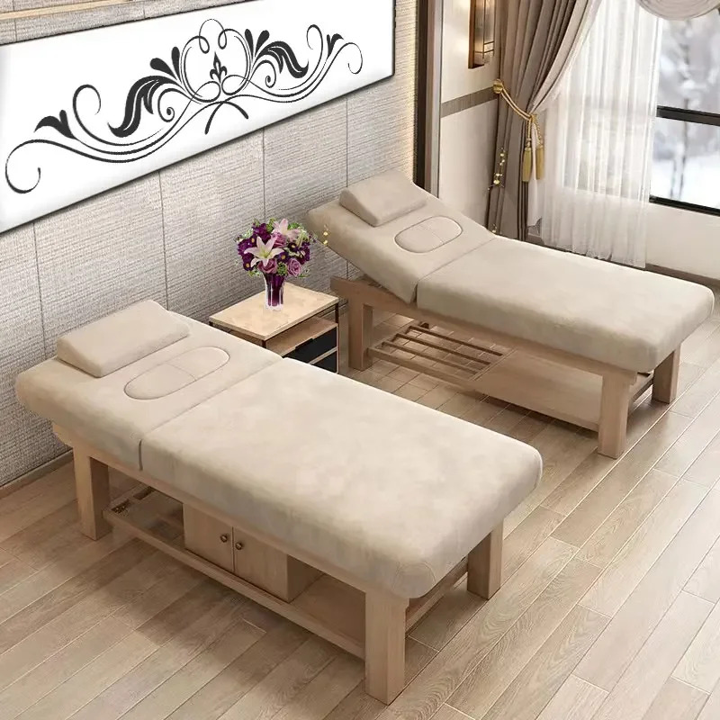 Camillas de Cama profesionales de madera, camilla estética Para salón de belleza, mesas de Masaje estéticas, Camilla Para Masaje, sofá de cabina