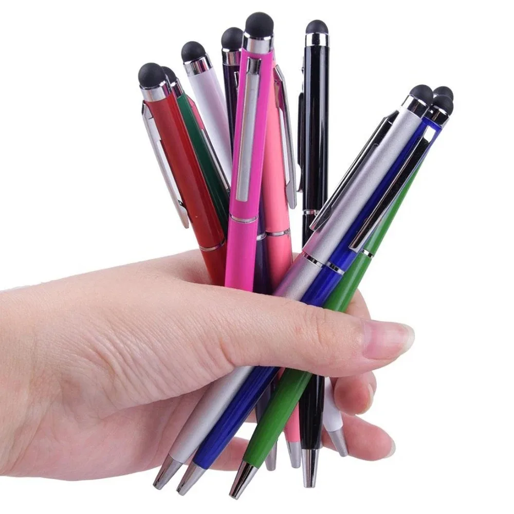 10 pçs universal caneta stylus tablet desenho tela capacitiva caneta de toque para iphone ipad samsung xiaomi android lápis do telefone móvel