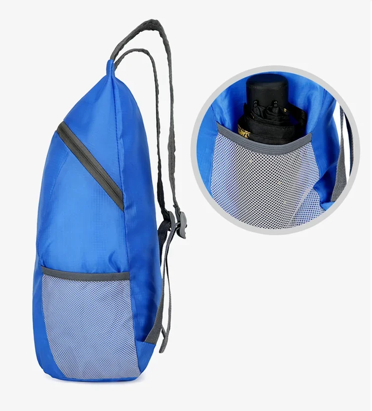 Ultralight พับกระเป๋าผู้ชายผู้หญิงกันน้ําปริมาณสูงแบบพกพากระเป๋าเป้สะพายหลังน้ําหนักเบากระเป๋าเดินทางกีฬากลางแจ้ง Daypack