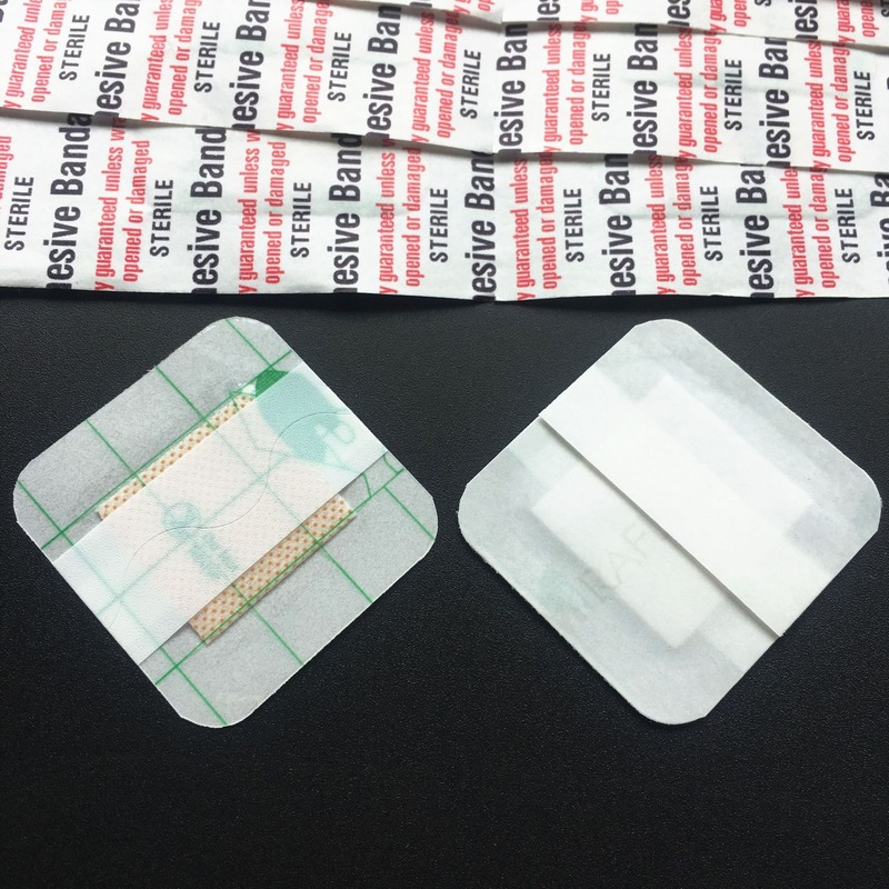 50 teile/satz Quadratische Form Transparent Pflaster für Wundauflage Gips Wasserdichte Patch Erste Hilfe Klebe Verband Woundplast