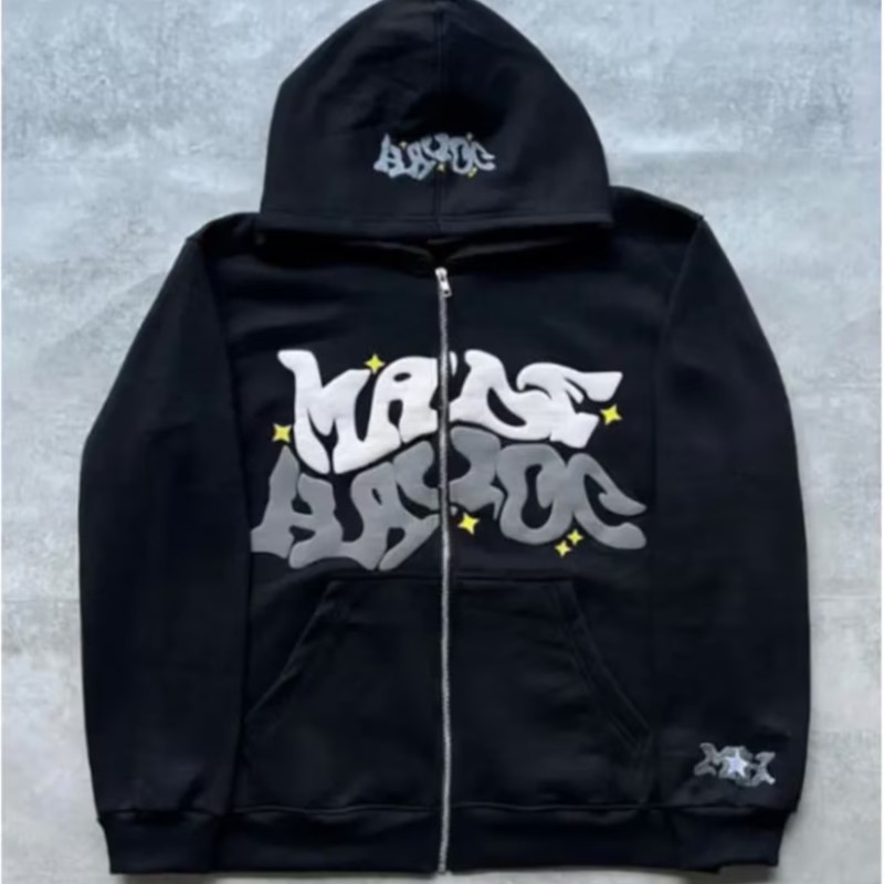 Новая мужская толстовка с капюшоном Y2K для мужчин и женщин, толстовки на молнии с буквенным графическим принтом, эстетичная готическая одежда, уличная одежда для женщин