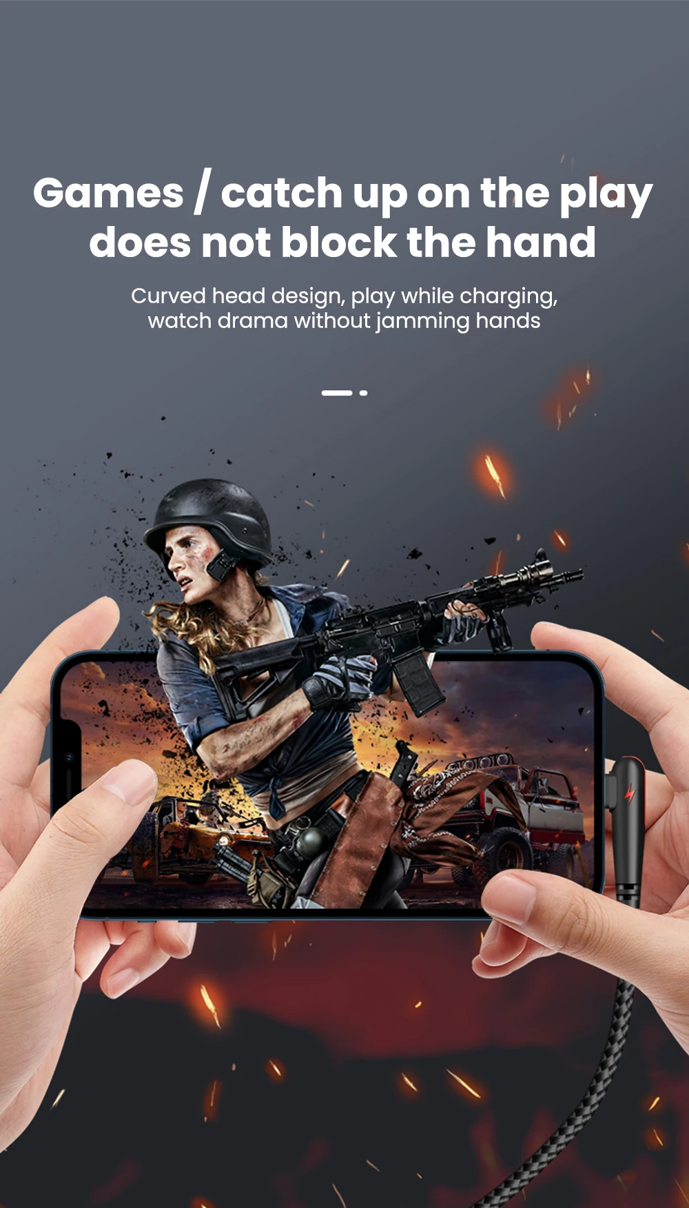 120W USB To Type-C Cable 90 Degree Elbow Mobile Phone Fast Charging For Huawei Mate 40 30 Xiaomi Samsung Phone Charging Cord