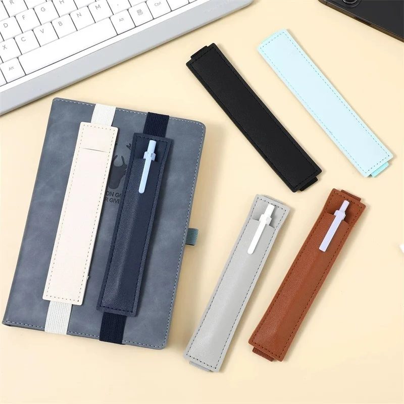 Clip portapenne elastica resistente - Custodia tascabile in pelle con fascia elastica per laptop e tablet - Accessori di cancelleria