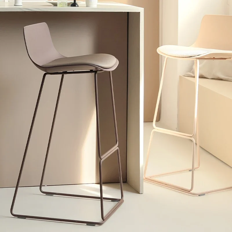 Cadeira de bar com design minimalista, balcão de metal, ferro industrial, biblioteca europeia, taburetes altos, cocina, móveis para ambientes externos