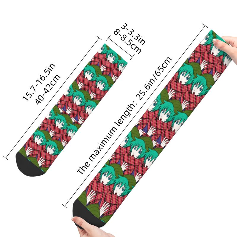 Shin Tsukimi Your Turn To Die Hat, calcetines de vestir con estampado 3D Kawaii para hombre, juego de Anime YTTD, Unisex
