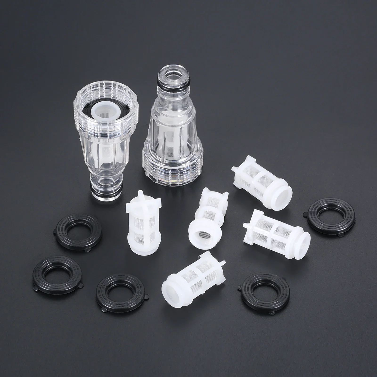 Nhựa Vòi Nước Đầu Nối Nhanh Rửa Xe Ô Tô Xe Máy Lọc Nước Áp Lực Cao Vườn Ống Vòi Adapter Với Lưới Lọc