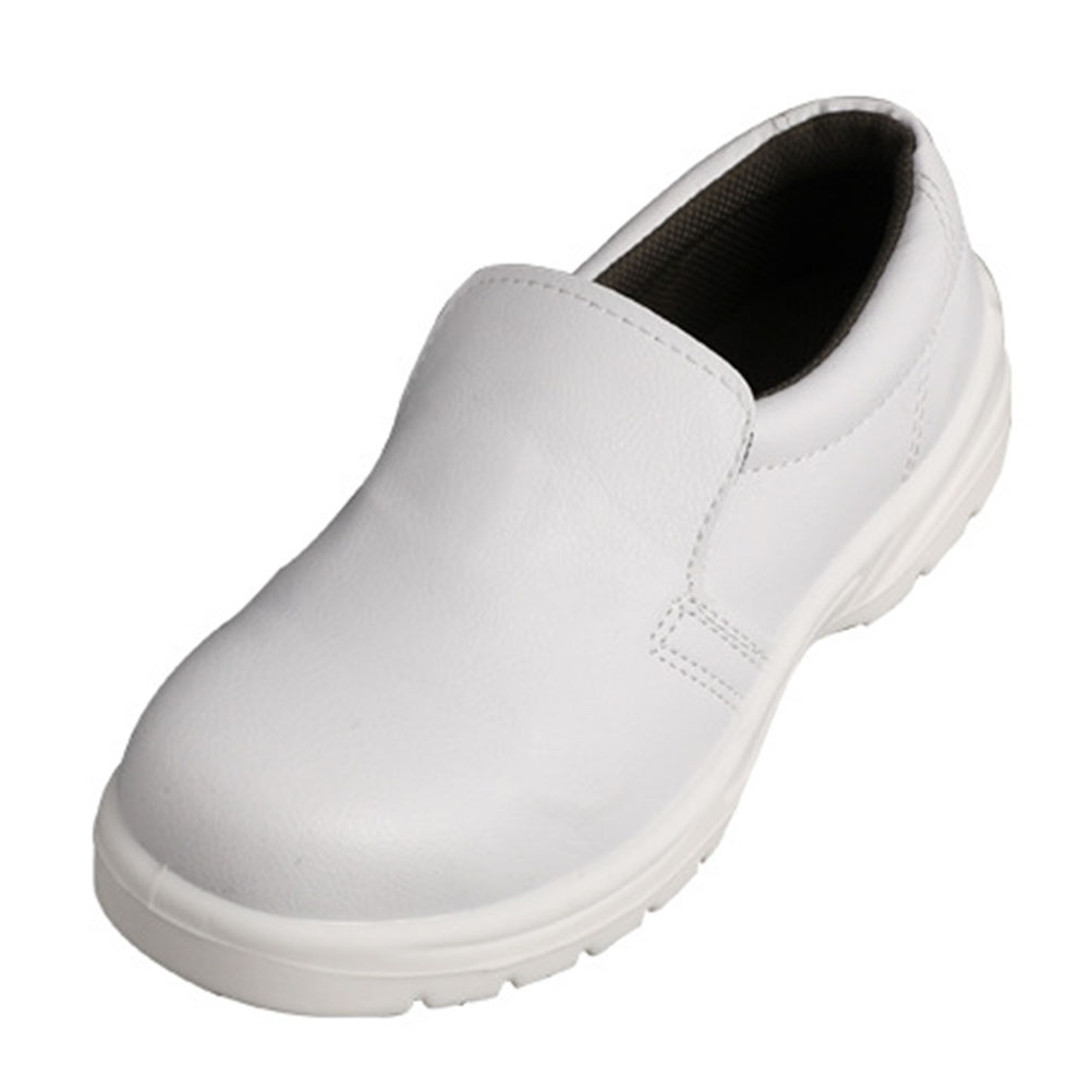 Dustproof Anti-static Safety Shoes White Size 43 Breathable Honeycomb Net Workshop Shoes Oil-resistant Lightweight Durability