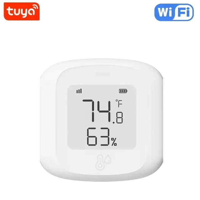 Slimme WiFi/Zigbee temperatuur- en vochtigheidssensor Hygrometer voor binnen, thermometer met LCD-scherm Ondersteuning Alexa Google Home