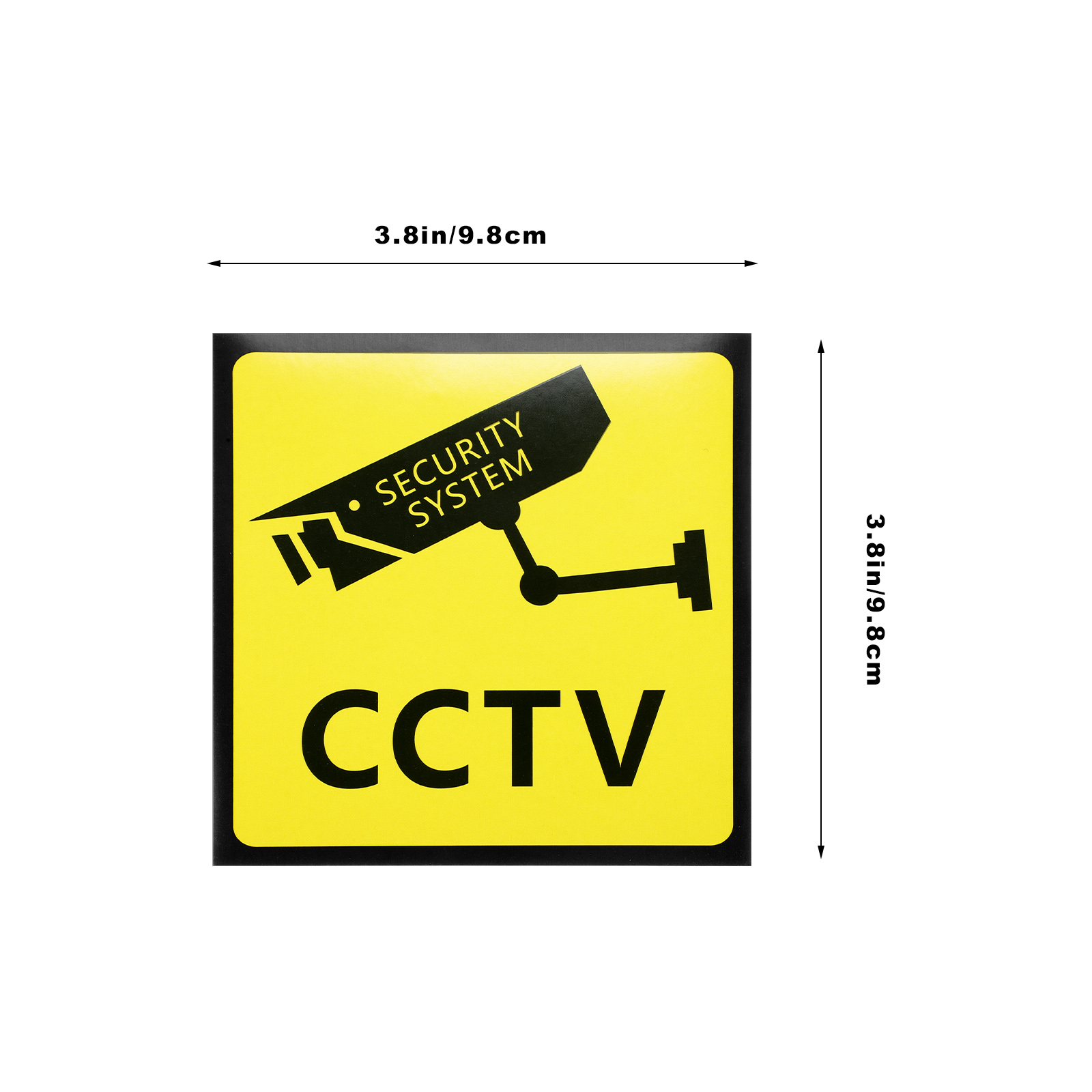 5 Pcs Monitoring Warning Stickers Strong Adhesion Signs Camera Watching Window High-definition Security Business Cctv Alarm for