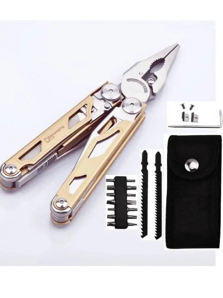 Daicamping DL30 Austauschbare Teile Multi Handwerkzeuge Set Multi-tools Klappmesser EDC Überleben Ausrüstung Manuelle Zange Multitools