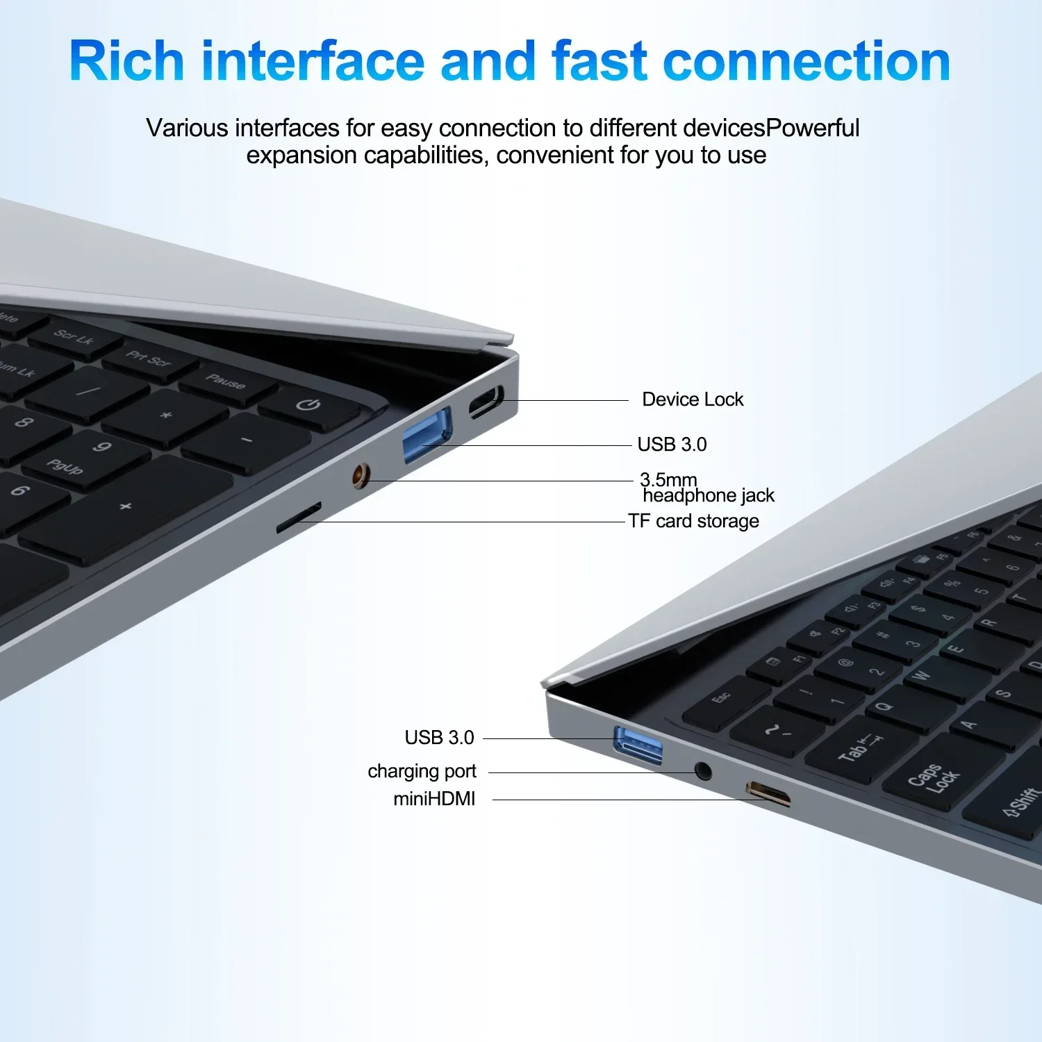 Laptop ultra sottile da 15,6" Intel Core i7-6500U Notebook Gamer Windows 11 32 GB di RAM 2048 GB SSD 1920 * 1080 Display Computer da studio per ufficio