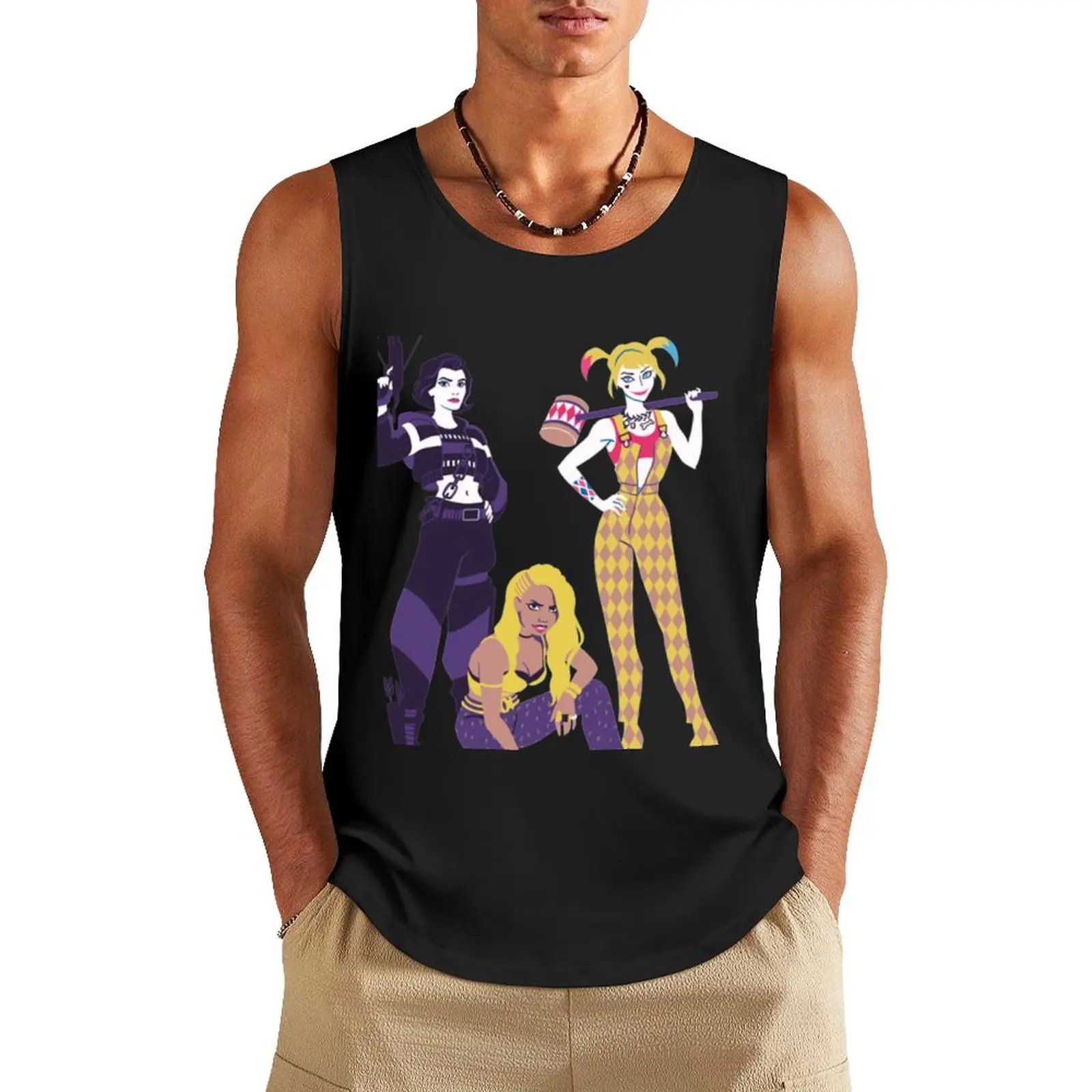 Birds Of Prey Tank Top gym baju gym atasan pria kaos gym merek pakaian pria