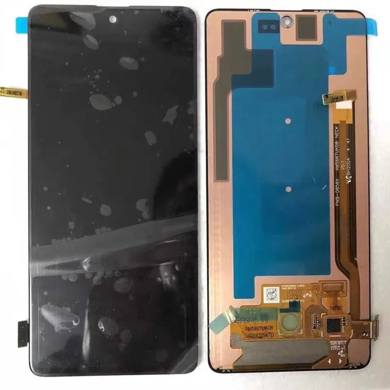 AMOLED untuk Samsung Galaxy Note 10 Lite Layar Lcd Digitizer Layar Sentuh dengan Bingkai untuk Samsung Note10 Lite N770