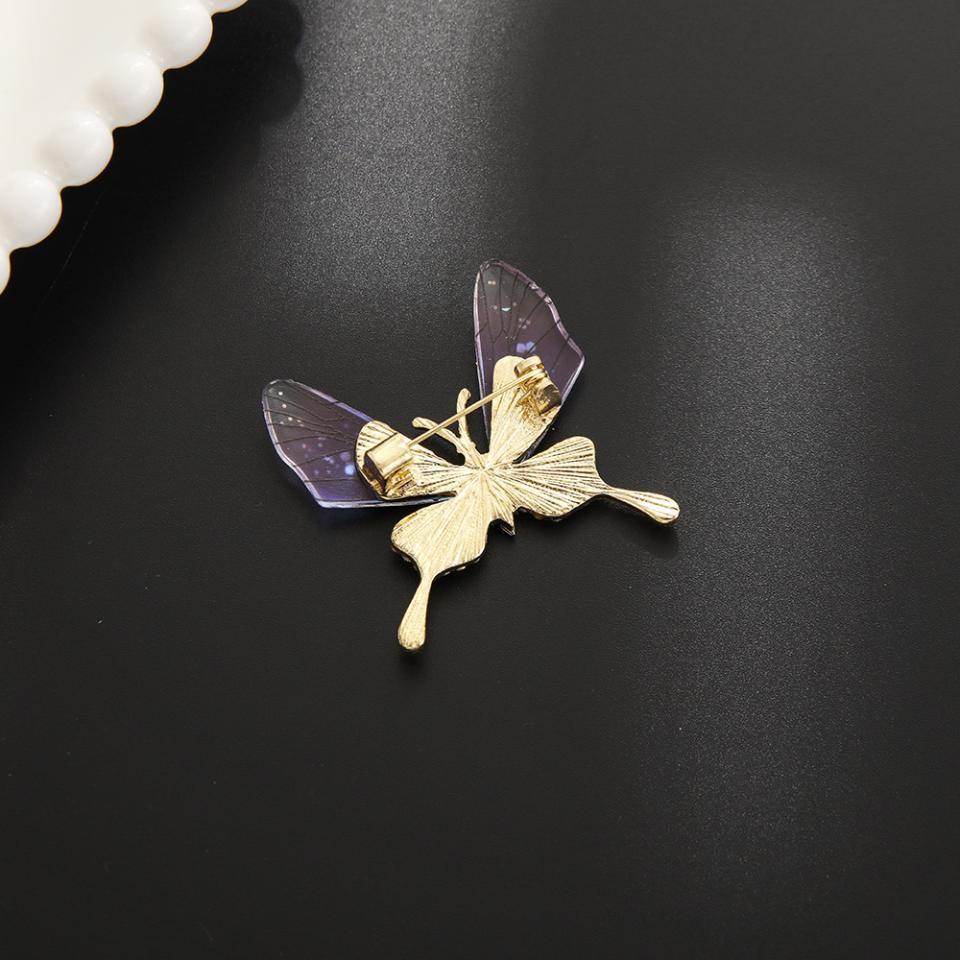 UILZ encantador mariposa broche de abeja para las mujeres brillante strass perla animal insecto solapa pin abrigo de boda regalo de joyería