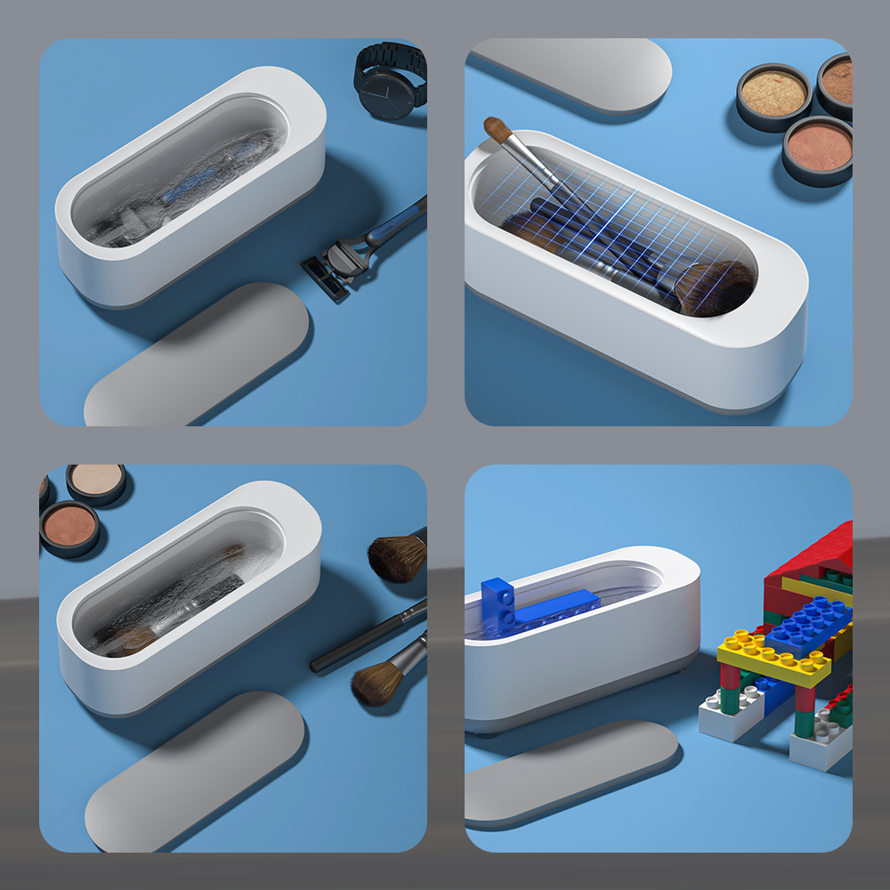 Sonic Wave Cleaner High Frequency Household Mini Portable Sonic Wave Vibration Cleaning Machine for Jewelry Glasses Toothbrush