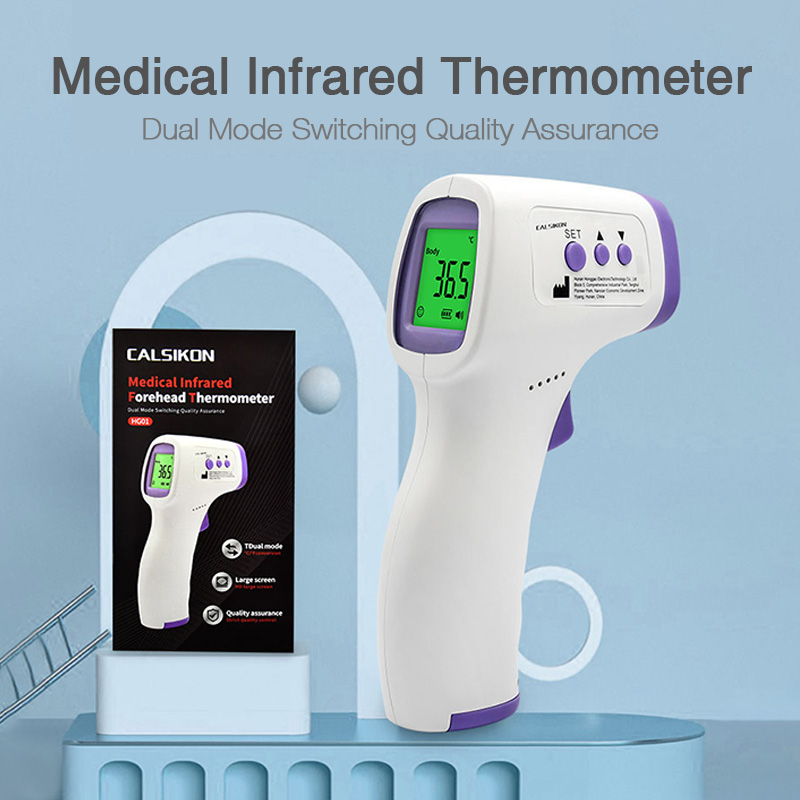 Dr.isla LCD-Stirnhermometer, berührungsloses medizinisches Infrarot-Thermometer, Körpertemperatur, Fiebermesswerkzeug für Babys und Erwachsene