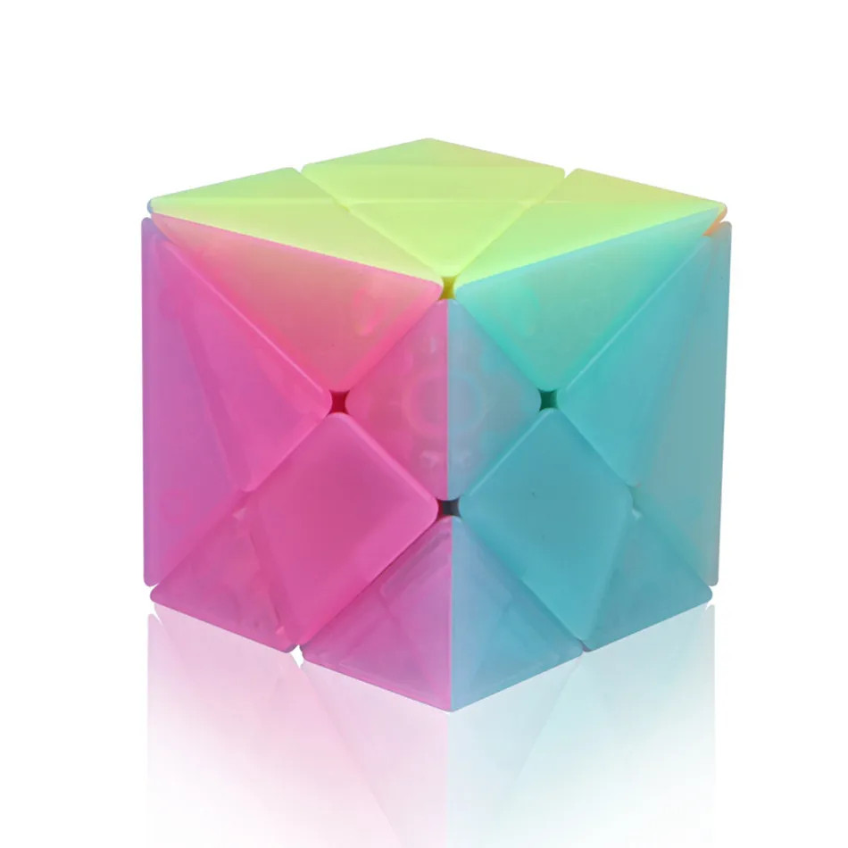 Qiyi Trục Cube Magic Tốc Độ Cube Stickerless Chuyên Nghiệp Fidget Đồ Chơi QIYI Trục 3X3 Cubo Magico Xếp Hình