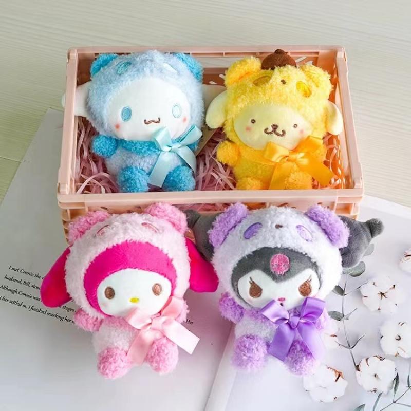 Kawaii Sanrio Móc Khóa Anime Kuromi Hello Kitty Sanrio Búp Bê Sang Trọng Dây Chuyền Chìa Khóa Đồ Chơi Lượng Cao Anime Đồ Chơi Quà Tặng Cho Trẻ Em