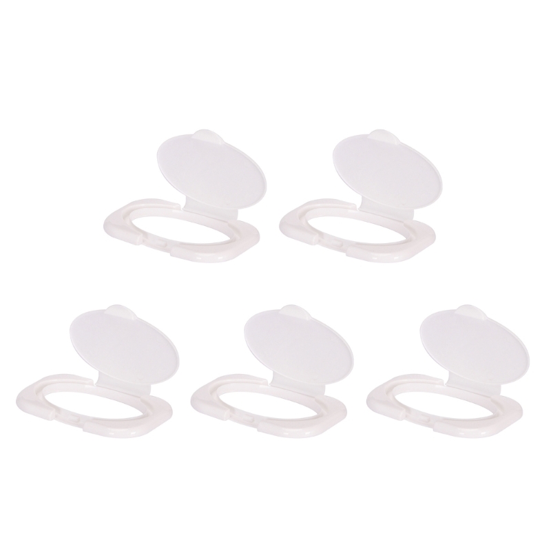 5 ピース/パックベビーワイプ蓋新生児ベビーウェットワイプディスペンサーカバーティッシュボックスキャップ