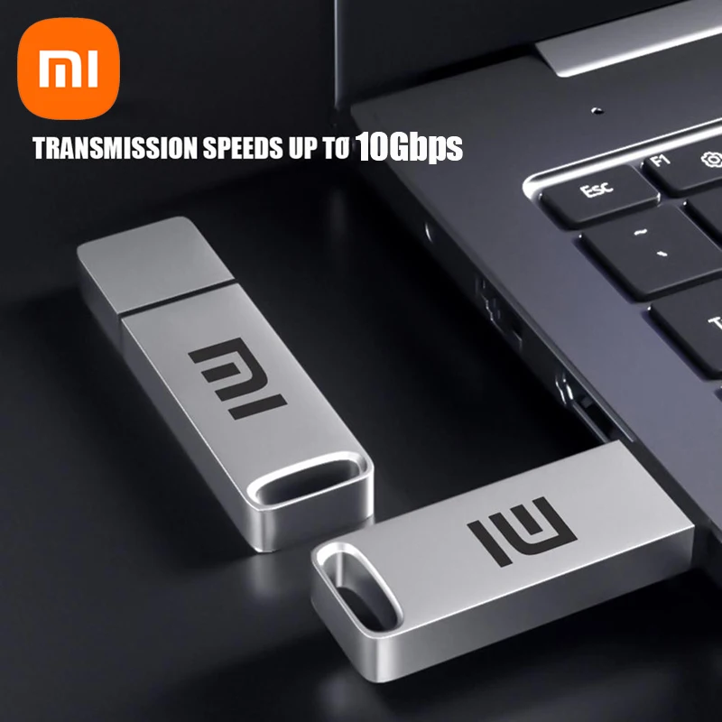Xiaomi Flash Drive 2TB USB 3.2 High Speed Transfer Metal Type C U Flash SSD Portable Mini Flash Drive Memory Waterproof U Drive