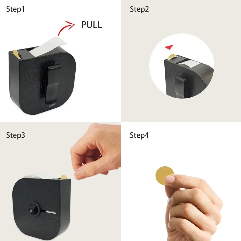 ยิงเป้าหมายสติกเกอร์ความเร็วDispenser IPSCพลาสเตอร์สติกเกอร์ 19 มม.1000Pcsเป้าหมายสติกเกอร์Patchพร้อมคลิปเข็มขัด