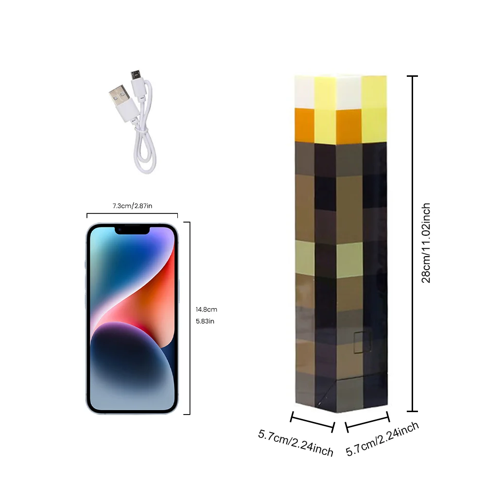 Antorcha lámpara LED poción botella luz USB recargable luz nocturna niños regalo de Navidad lámpara de mesa sala de estar dormitorio decoración juego MC