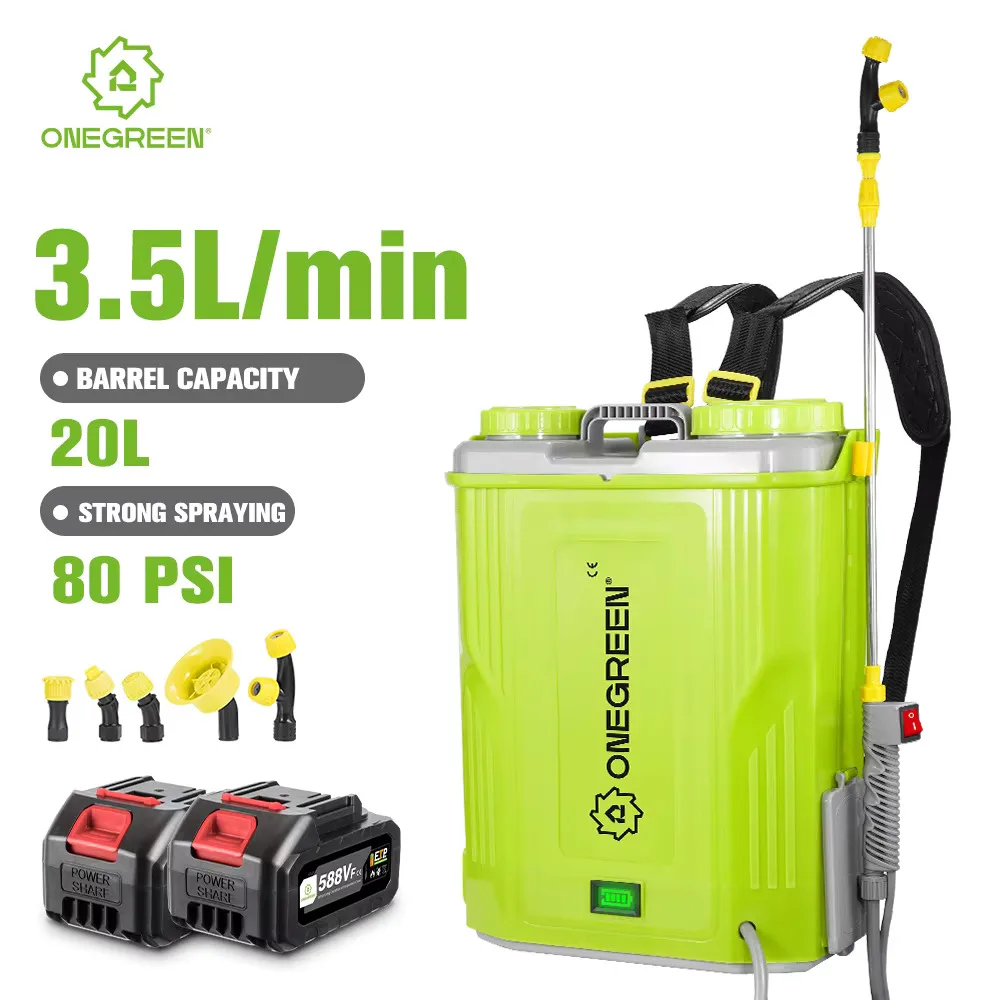 ONEGREEN 20L Electric Sprayer Agricultural Intelligent Pesticide Dispenser Garden Irrigation Sprayer For Makita 18V Battery Pin