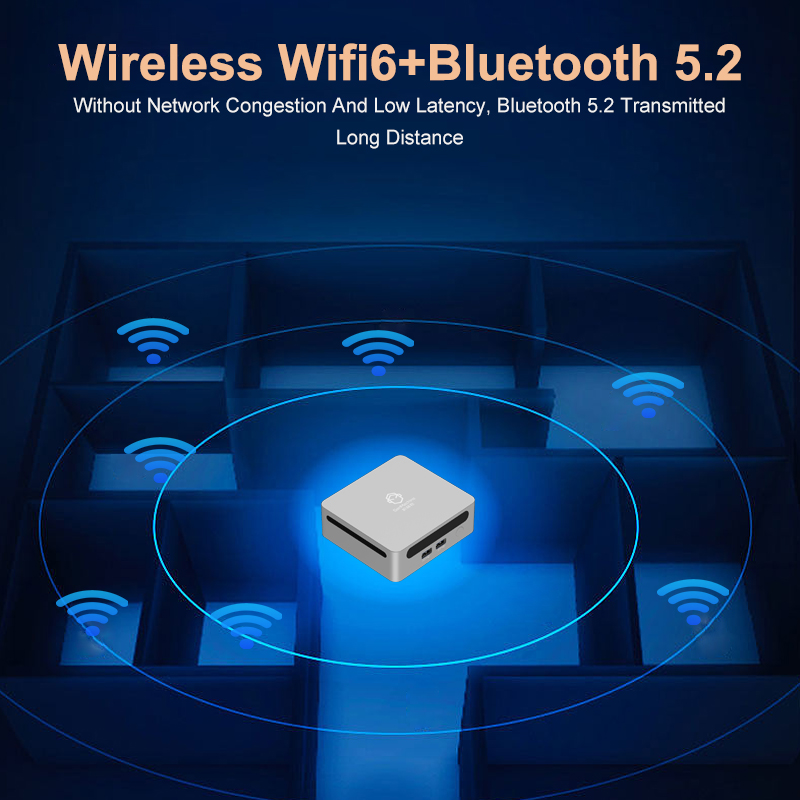 GenMachine New AMD Ryzen 7 5825U Windows 11  MINI PC DDR4 16/32GB 256/512GB SSD WIFI6 RTL8852, BT5.2 Desktop Gaming Computer