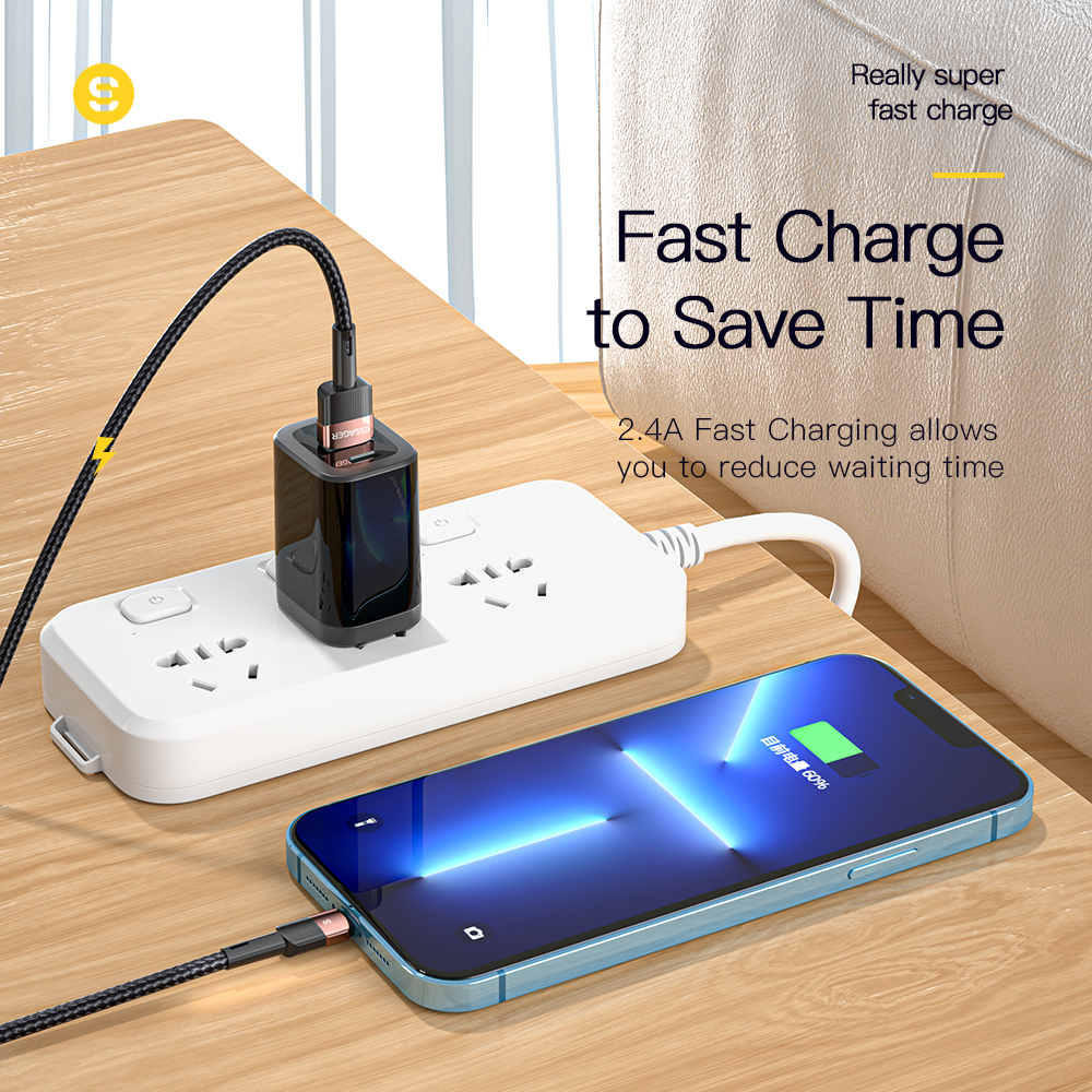 Essager 急速充電 iPhone の USB ケーブル 11 12 13 14 15 16 プロマックスミニ Xs Xr X 8 7 6 プラス 2.4A ワイヤー iPhone の充電器コード