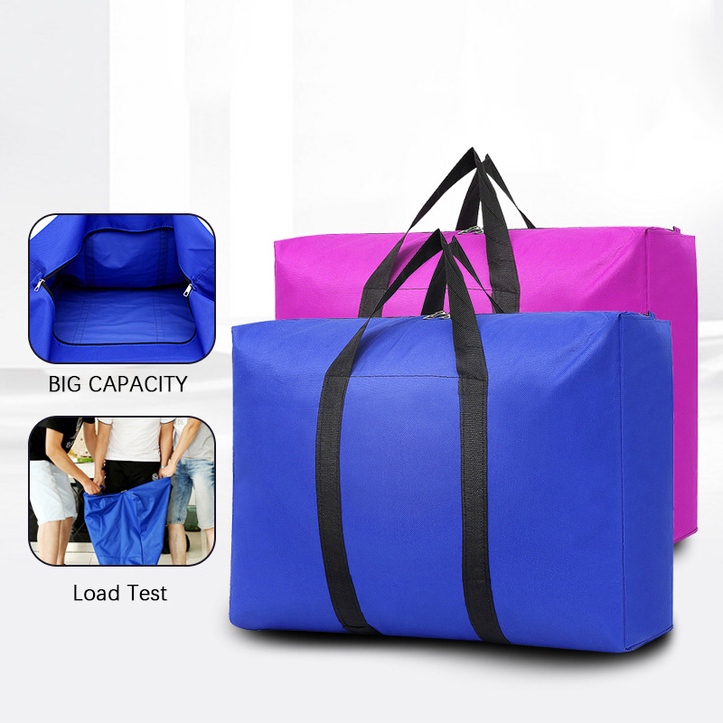 Sacos de bagagem móveis extra grandes, à prova d'água, lavanderia, sacola de compras, bagagem dobrável, bolsa de viagem, grande capacidade, organizador de colcha