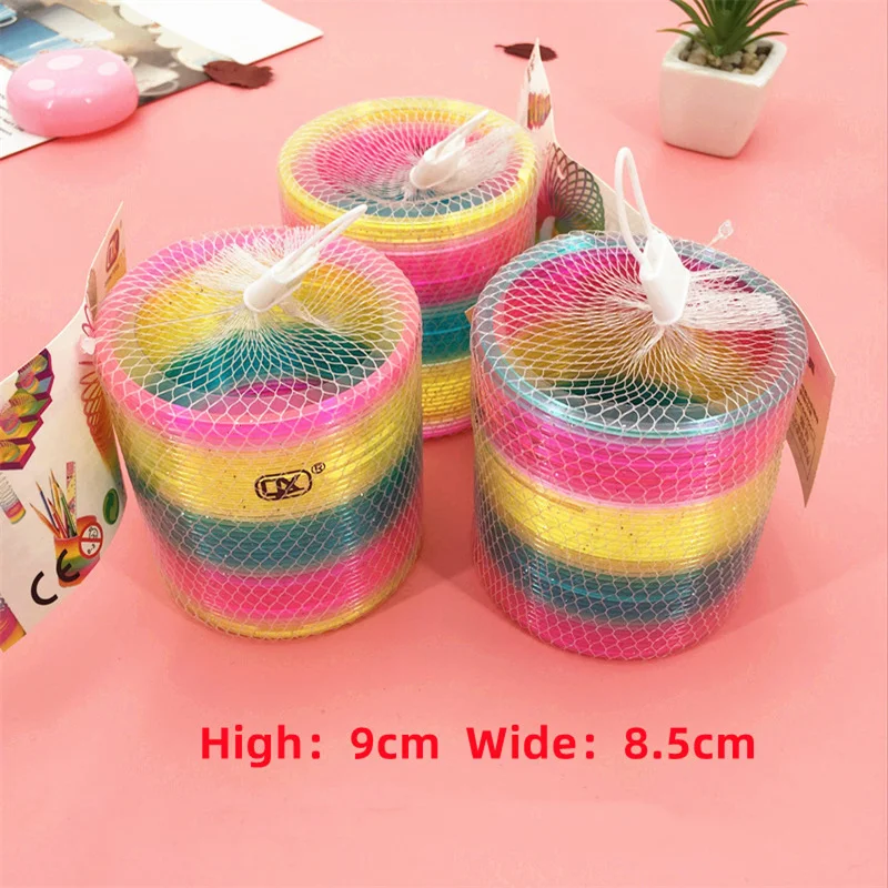 Cầu Vồng Vòng Tròn Vui Nhộn Gấp Gọn Chất Liệu Đồ Chơi Mùa Xuân Phối Xanh Sáng Tạo Của Trẻ Magic Đảng Đảng Ngộ Nghĩnh Công Cụ Nhiều Màu Sắc Thun Bút