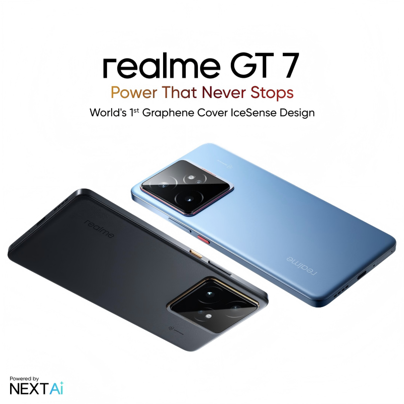 Wereldwijde versie realme GT 7 5G AI Smartphone MTK Dimensity 9400e 6000nits Pro-Esports Display 7000 mAh Batterij 120W Ultra Charge