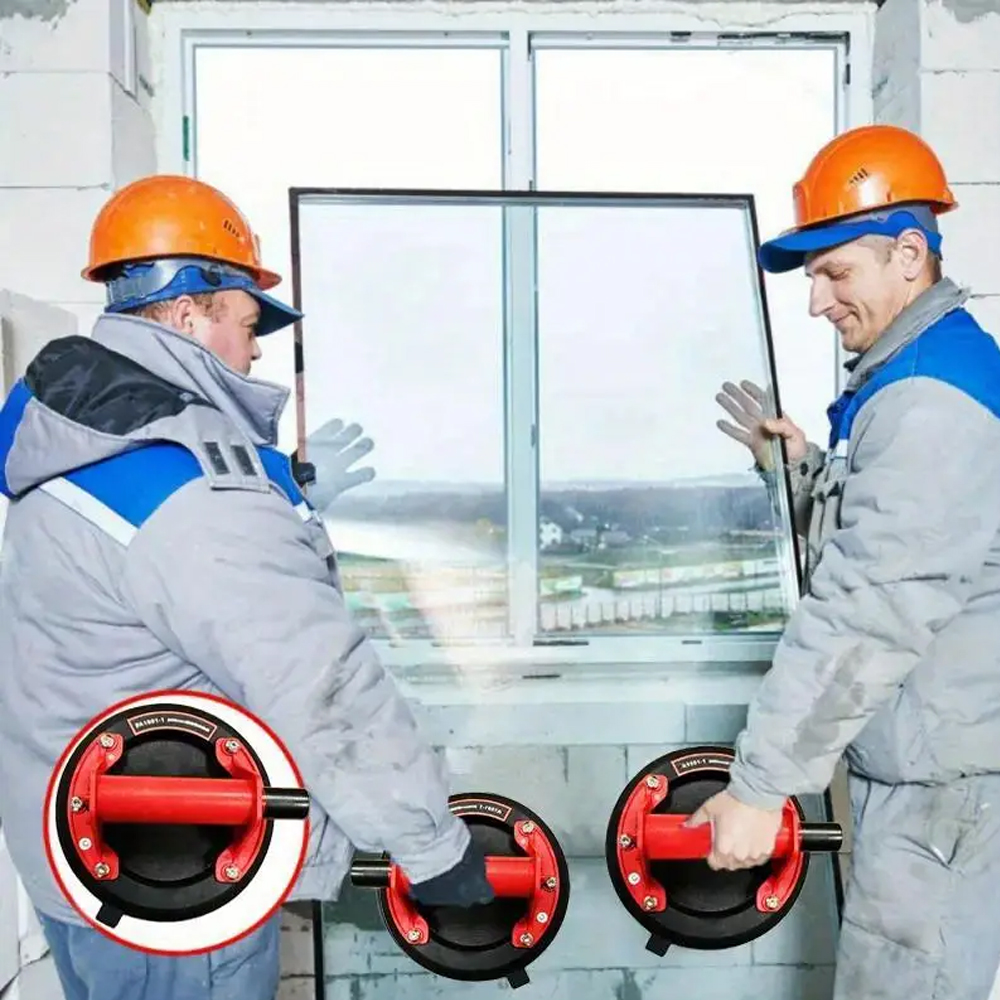 8 Inch Vacuum Suction Cup Glass Sucker 200/250kg Loading Capacity Heavy Duty Vacuum Industry Spreader to Tile Windshield Window