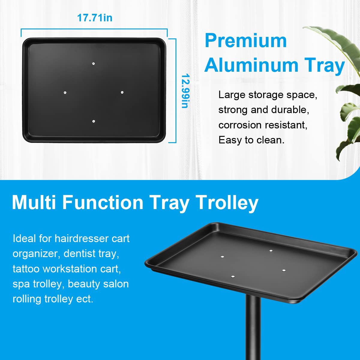 Chariot pour Salon de miles, Sèche-Cheveux, Outil de Coiffeur, Équipement de Barbier, Meubles pour Salon de Coiffure