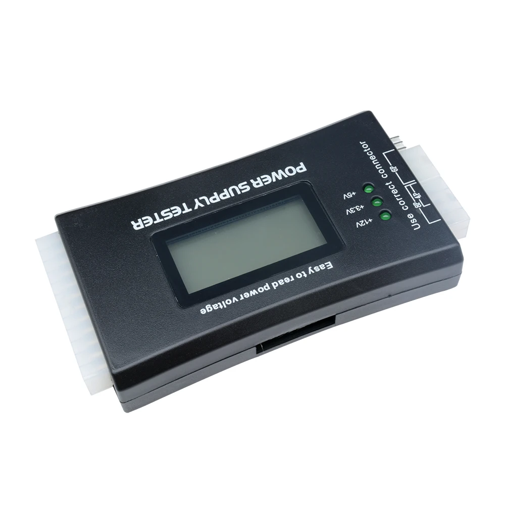 Pantalla LCD Digital para ordenador, probador de fuente de alimentación LCD de 20/24 pines, probador de fuente Atx, herramienta de diagnóstico de medición de potencia
