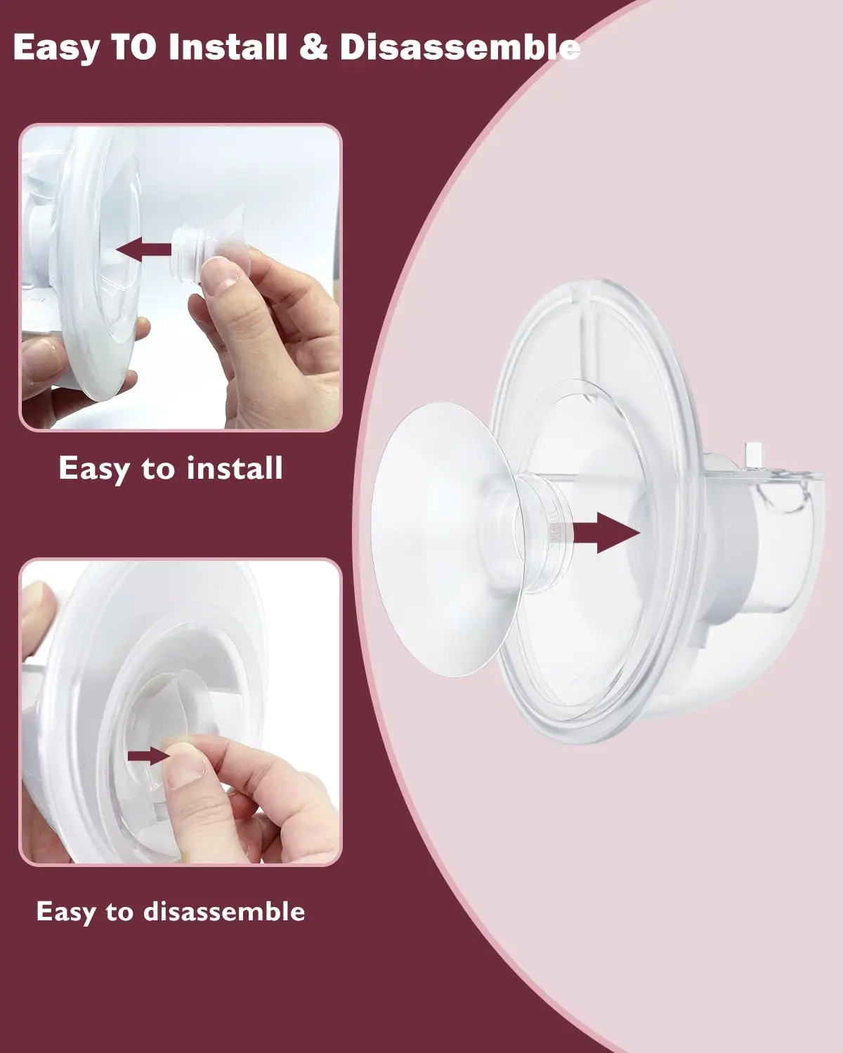 Inserção de flange compatível com Momcozy/Spectra/Medela/Elvie/NCVI/TSRETE/eufy/Lansinoh/XIMYRA Bomba tira leite 24mm escudos/flanges