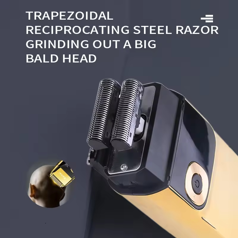 Kemei KM-1949 złota lub srebrna całkowicie metalowa elektryczna maszynka do strzyżenia włosów KM-2028 akumulatorowa golarka męska profesjonalny bezprzewodowy trymer