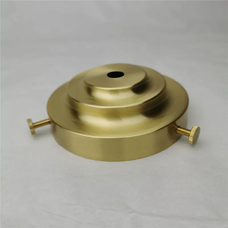 Brass desk lampshade claw polishing lamp base with 3 holes screws ceiling plate customizable processing of copper accessories
