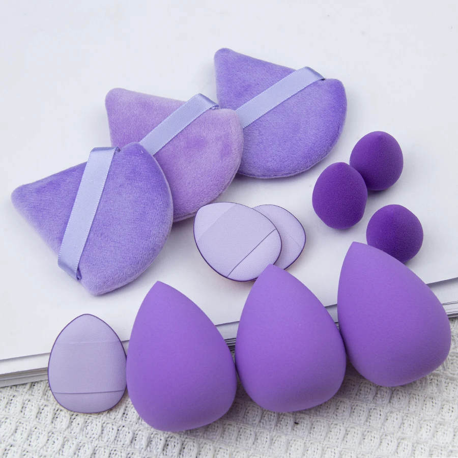 Set combinato piccolo, medio e grande da 12 pezzi Makeup Puff Essential per principianti