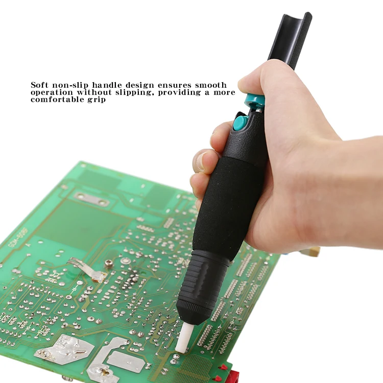 CJ-366D Powerful Dual-Ring Non-Slip Handle Solder Sucker Solder Pump Manual Soldering Tool for PCB