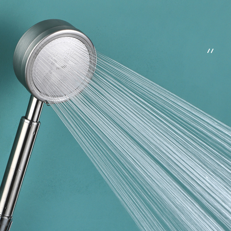 Sus 304 aço inoxidável banheiro cabeça de chuveiro portátil alta pressão poupança água pulverizador bico supercharged chuvas chuveiro