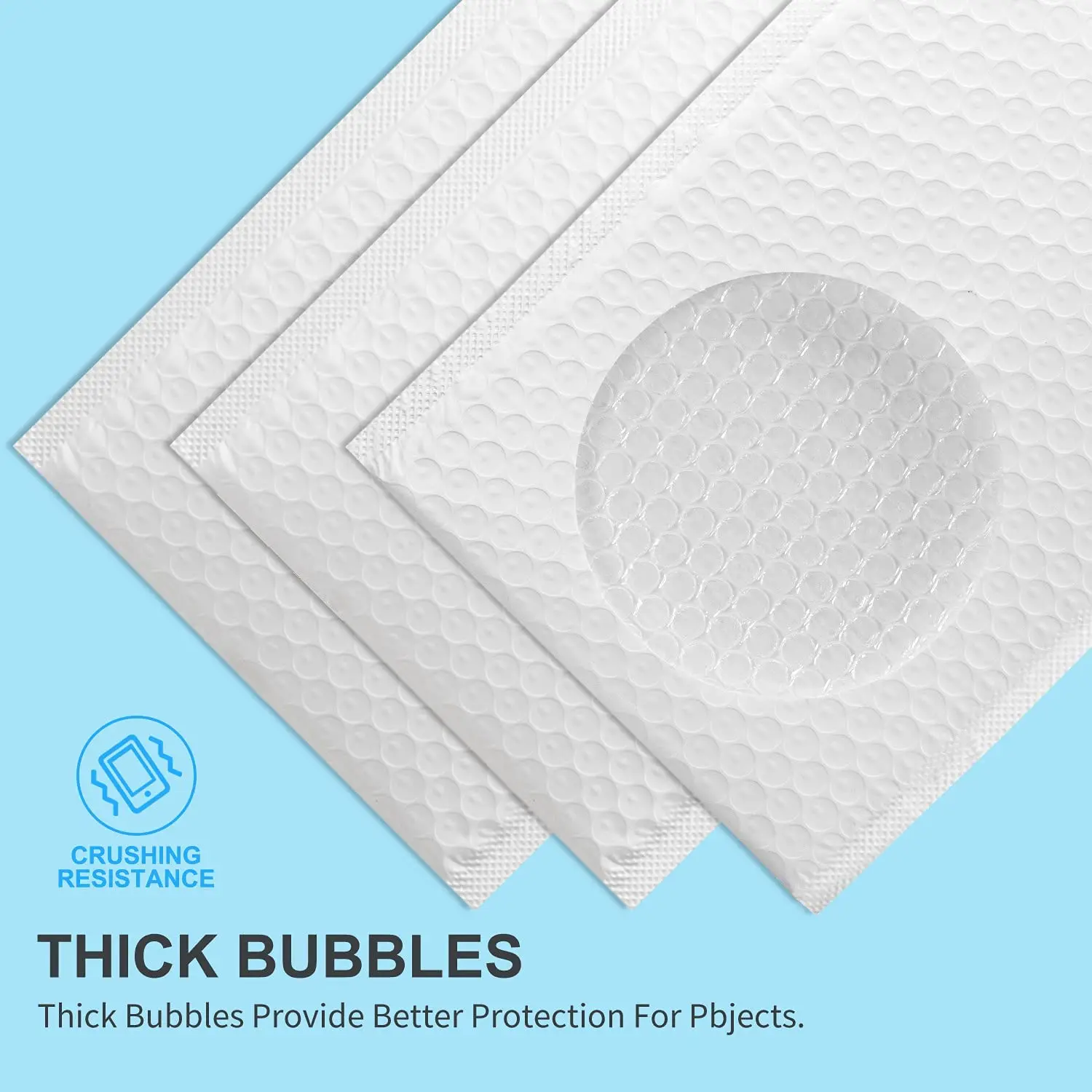 100Pcs สีขาวสีดำ Self Seal การจัดส่งเบาะซอง Poly Bubble Mailers ถุงบรรจุภัณฑ์ซองจดหมายฟอง