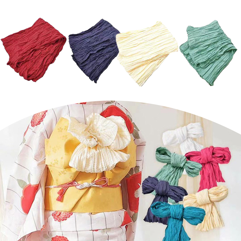 Cinto de soldado japonês plissado, 2.8m, laço, quimono yukata obi com placa modeladora, cor gradiente feminina, várias cores